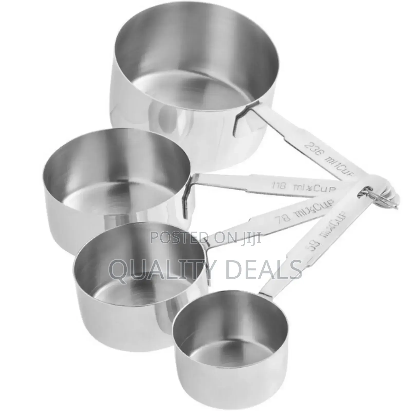 Kitchen Craft Stainless Steel Measuring Cups Set