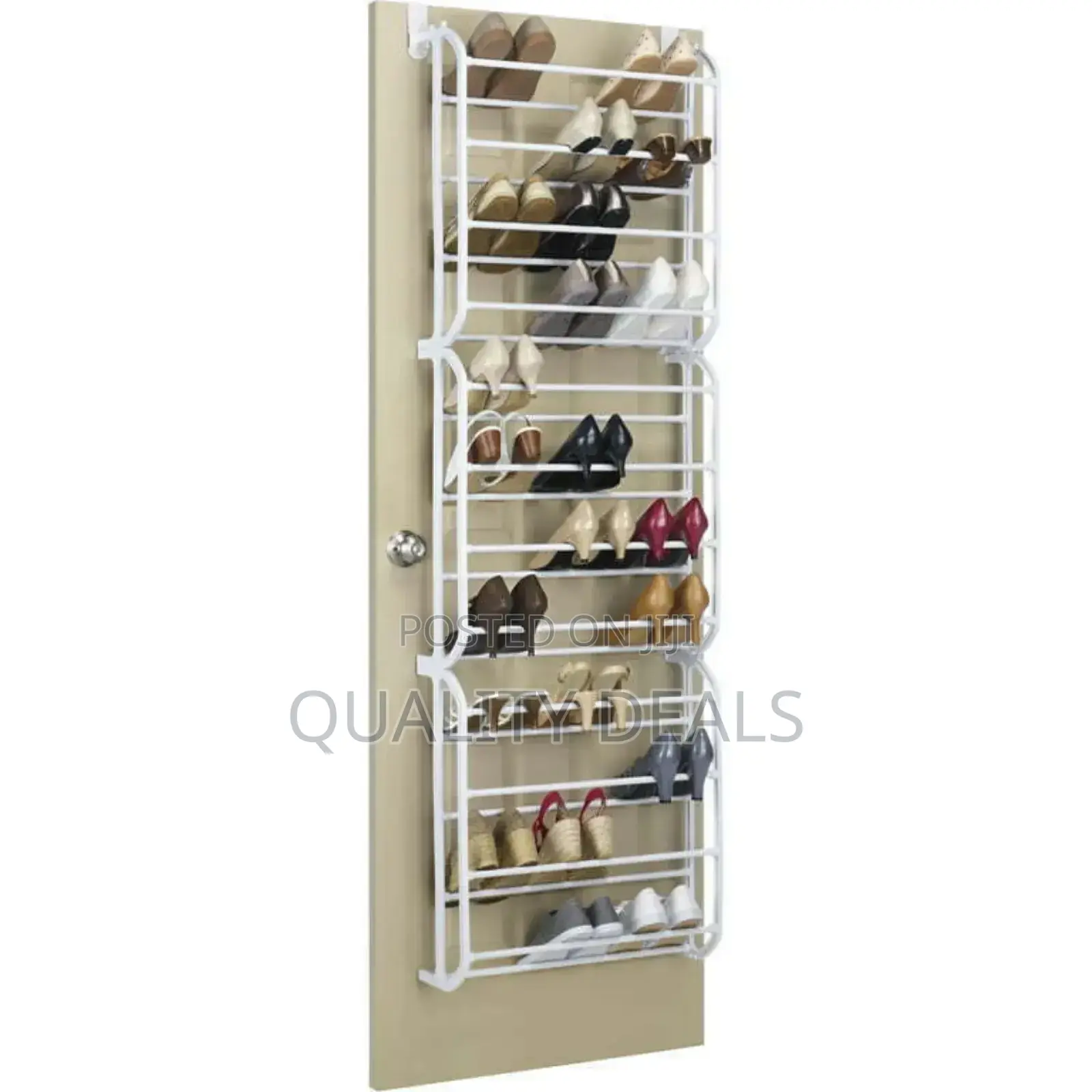 12 Tier 36 Pair Over the Door Shoe Rack Organizer