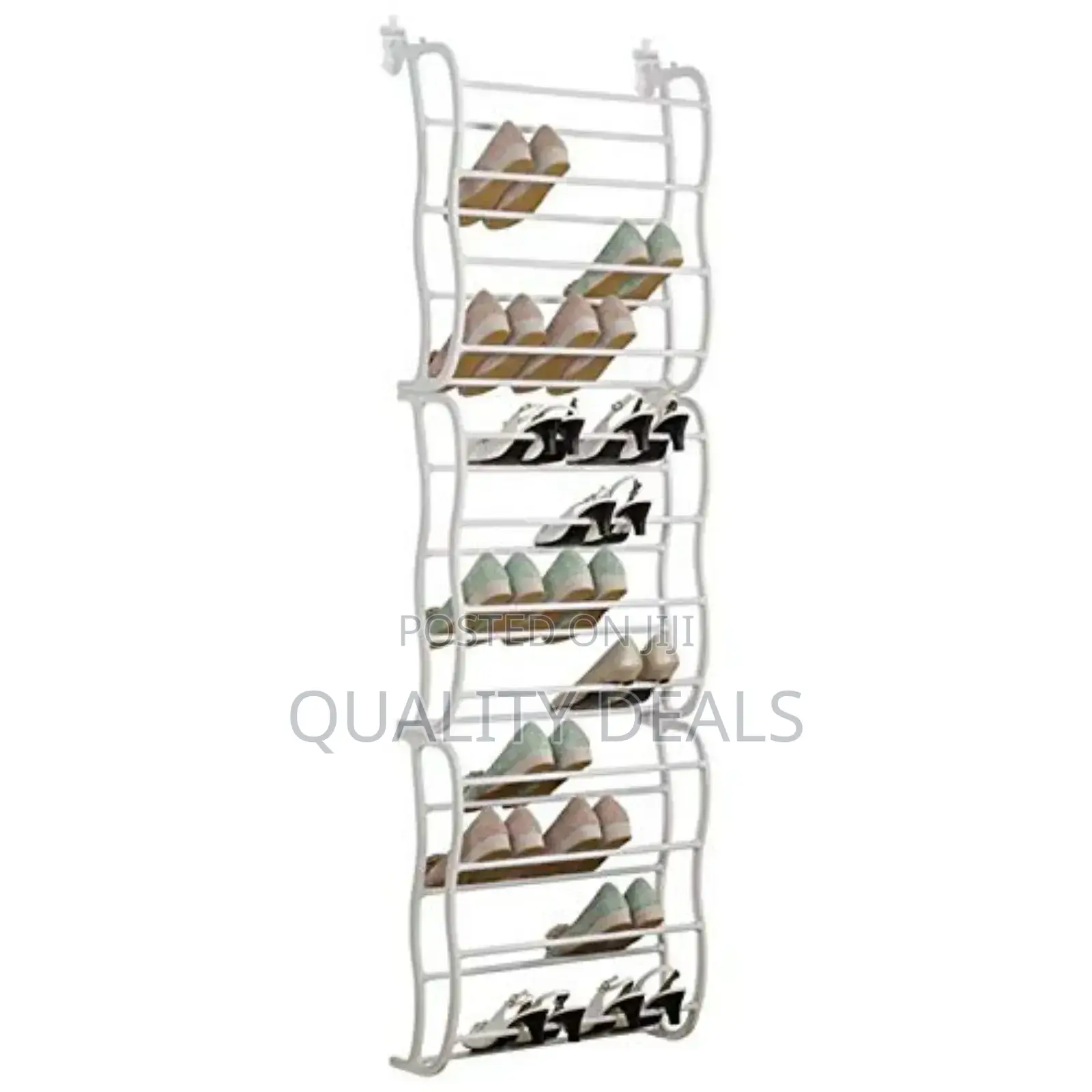 12 Tier 36 Pair Over the Door Shoe Rack Organizer