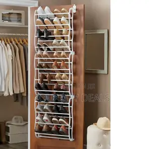 12 Tier 36 Pair Over the Door Shoe Rack Organizer