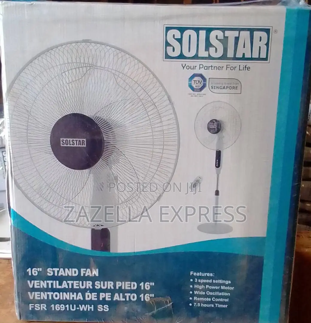 Solstar 16" Stand Fan With Remote