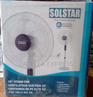 Solstar 16" Stand Fan With Remote