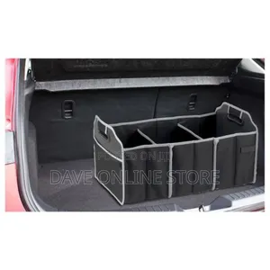Car Trunk Organizer, 3large Section of Storage - Black