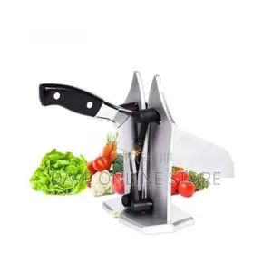 Stainless Steel Knife Sharpener - Silver