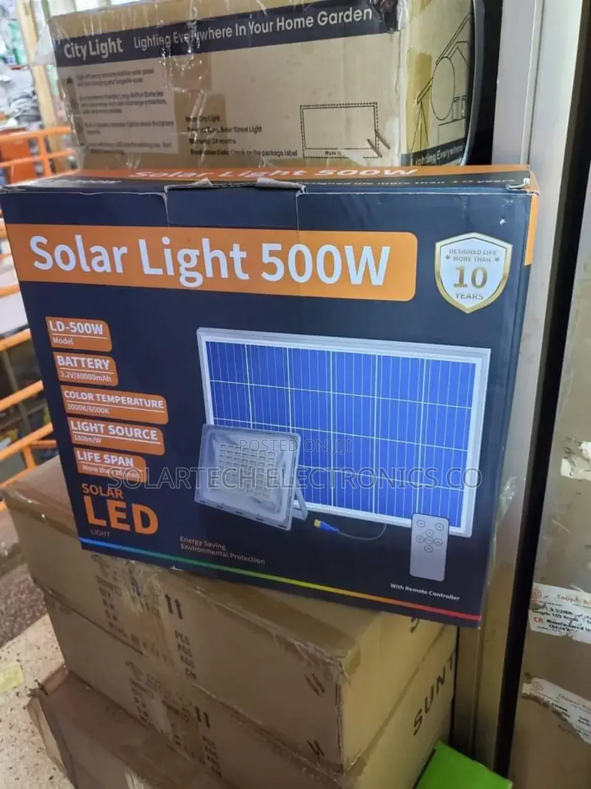 500W Blue Carbon Solar Flood Lights We