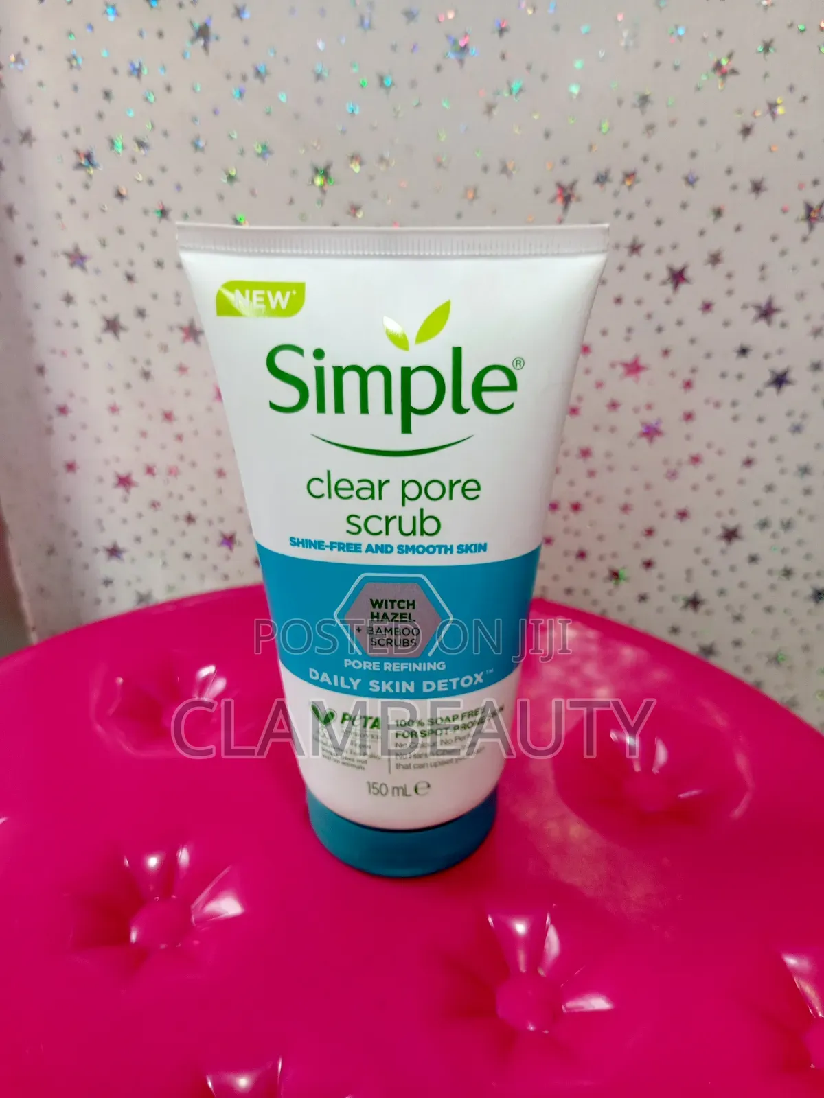 Simple Clear Pore Scrub With Witch Hazel and Bamboo