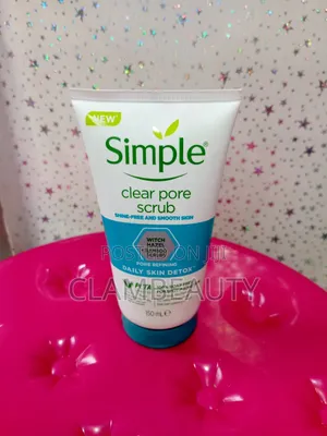 Simple Clear Pore Scrub With Witch Hazel and Bamboo