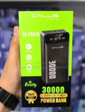 30000mah Fast Charging Power Bank - Black /White