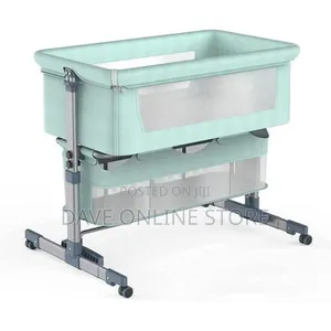 Baby Bassinet Bedside Sleeper, Baby Bed Side Crib. Green