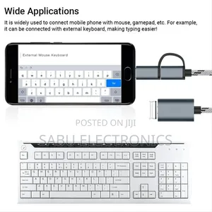 2-in-1 OTG Type-C Adapter - 2 Ports in 1- 3.0