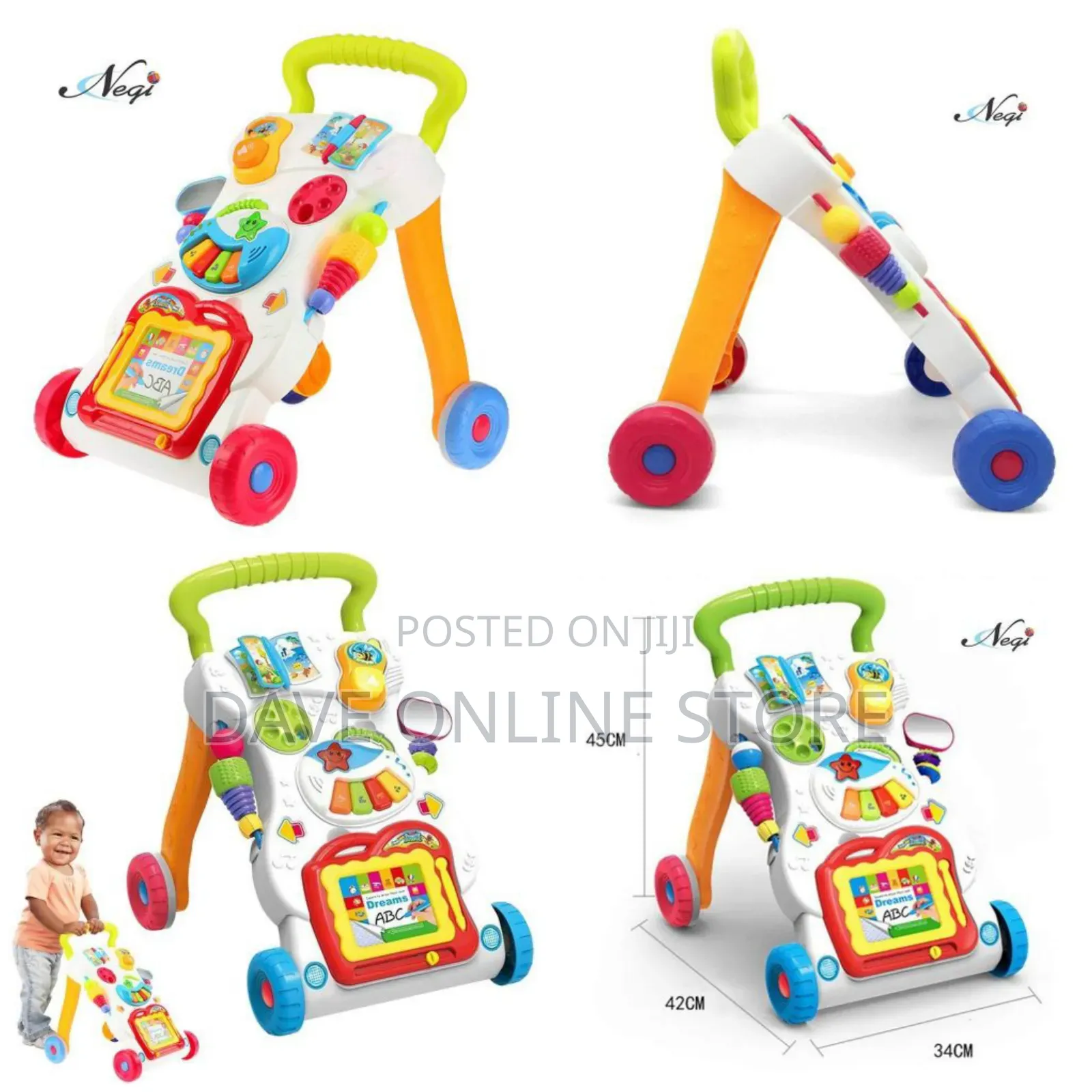 Baby Activity Walker Toy Comes With Two Patterns :