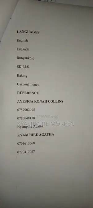 Customer Service CV