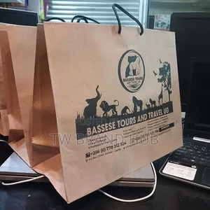 Bassese Khaki Paper Bags
