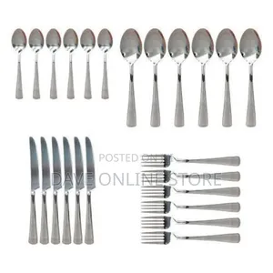 24 Pieces Cuttlery Set - Silver