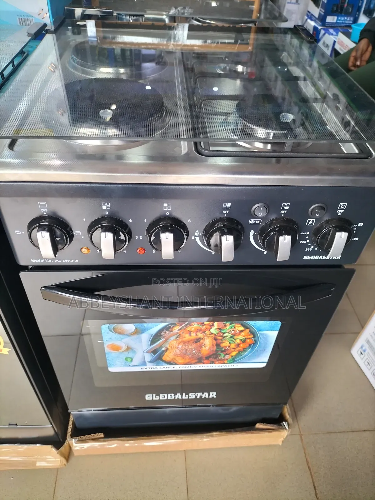 Global Star Cooker/3gas Plates, One Electric Plate /Oven