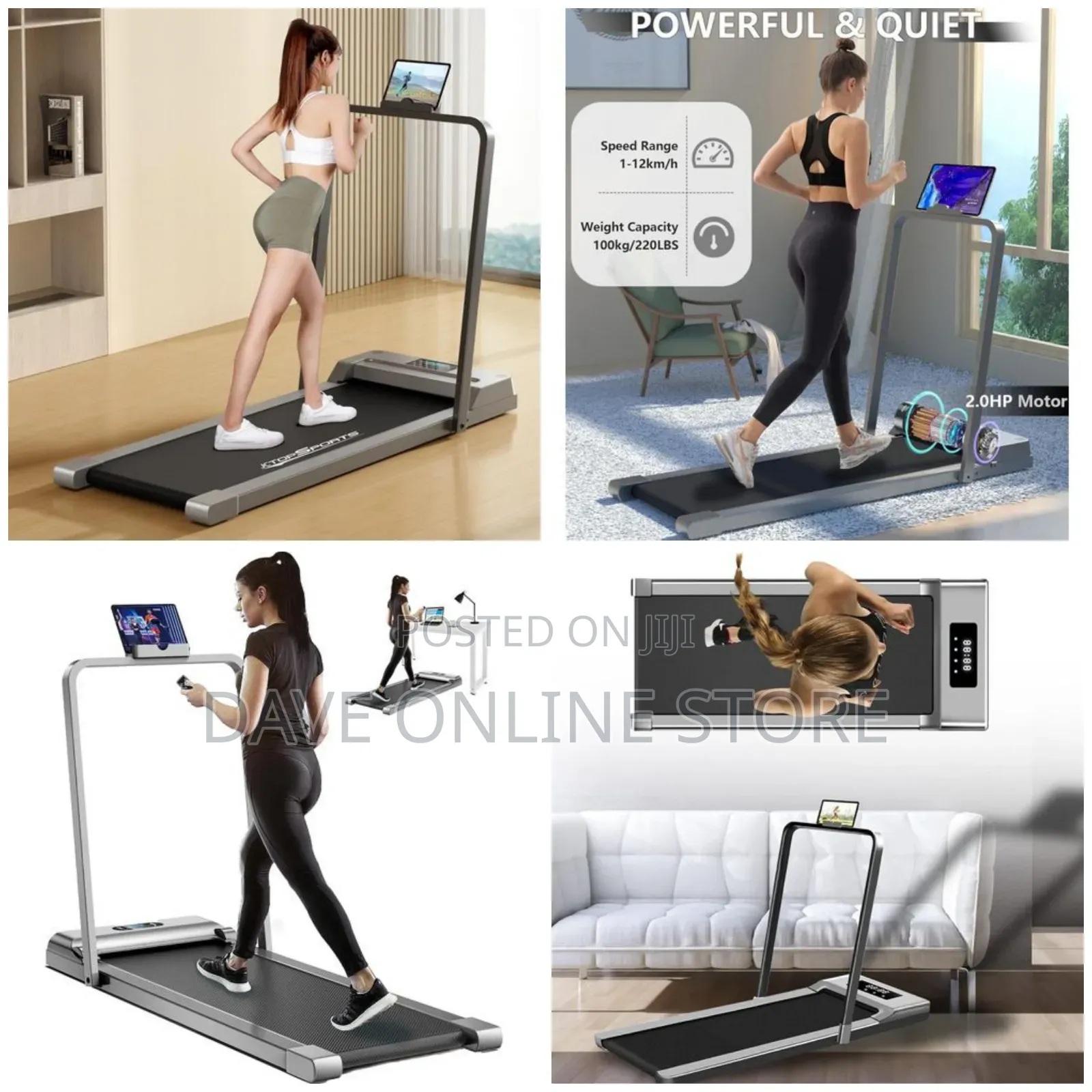 Adjustable Speed Portable Under Desk Treadmill