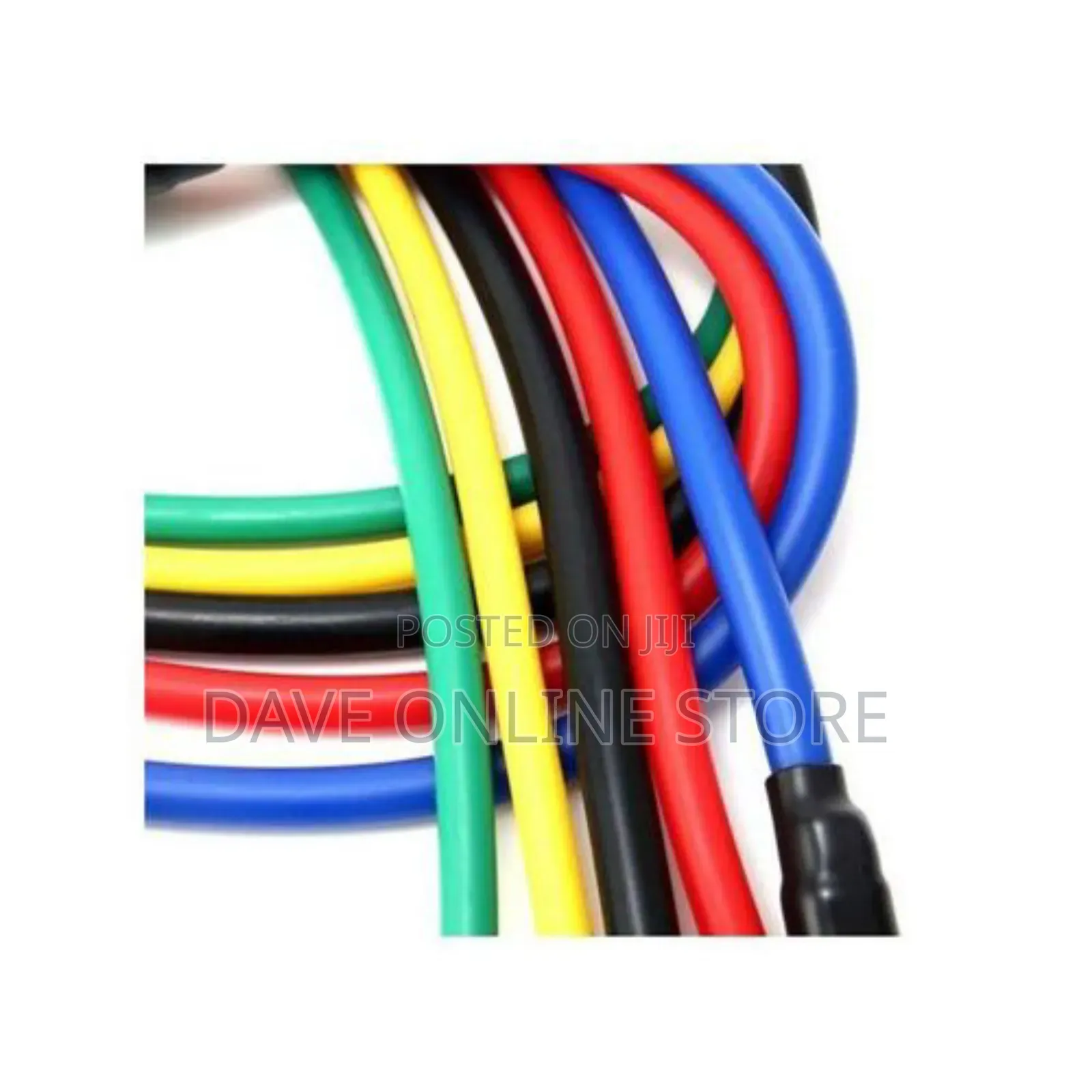 11 Piece Fitness Exercise Resistance Band Belt - Multicolor