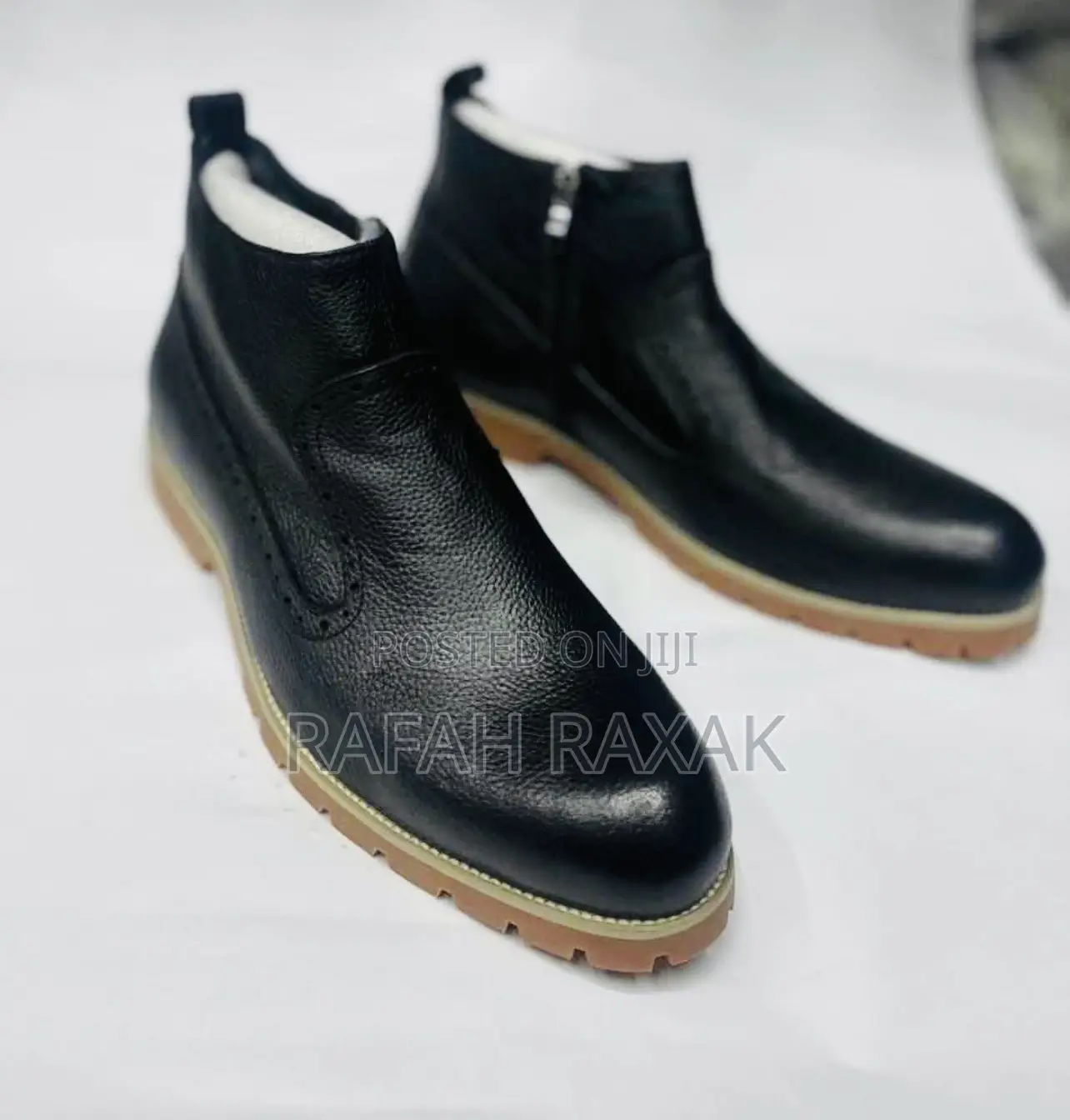 Original Clarks Gentle/Casual Ankle Leather Zip Boots