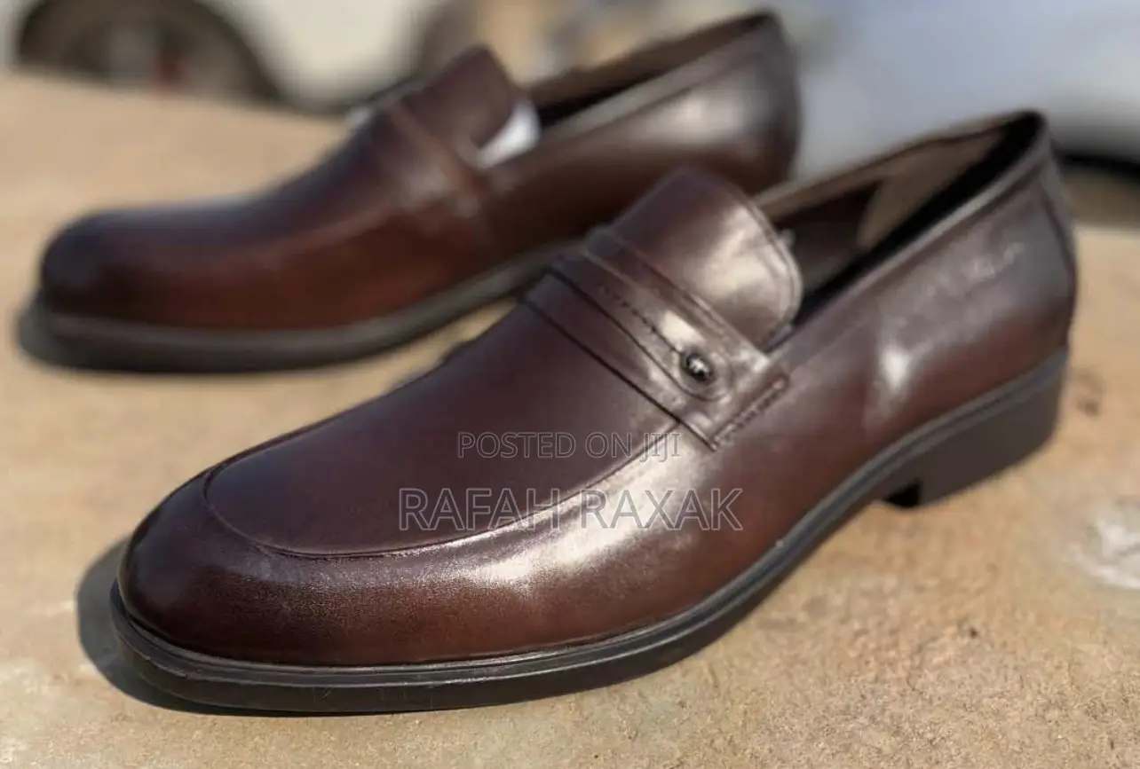 Original Dark Tan Clarks Formal Gentle Shoes