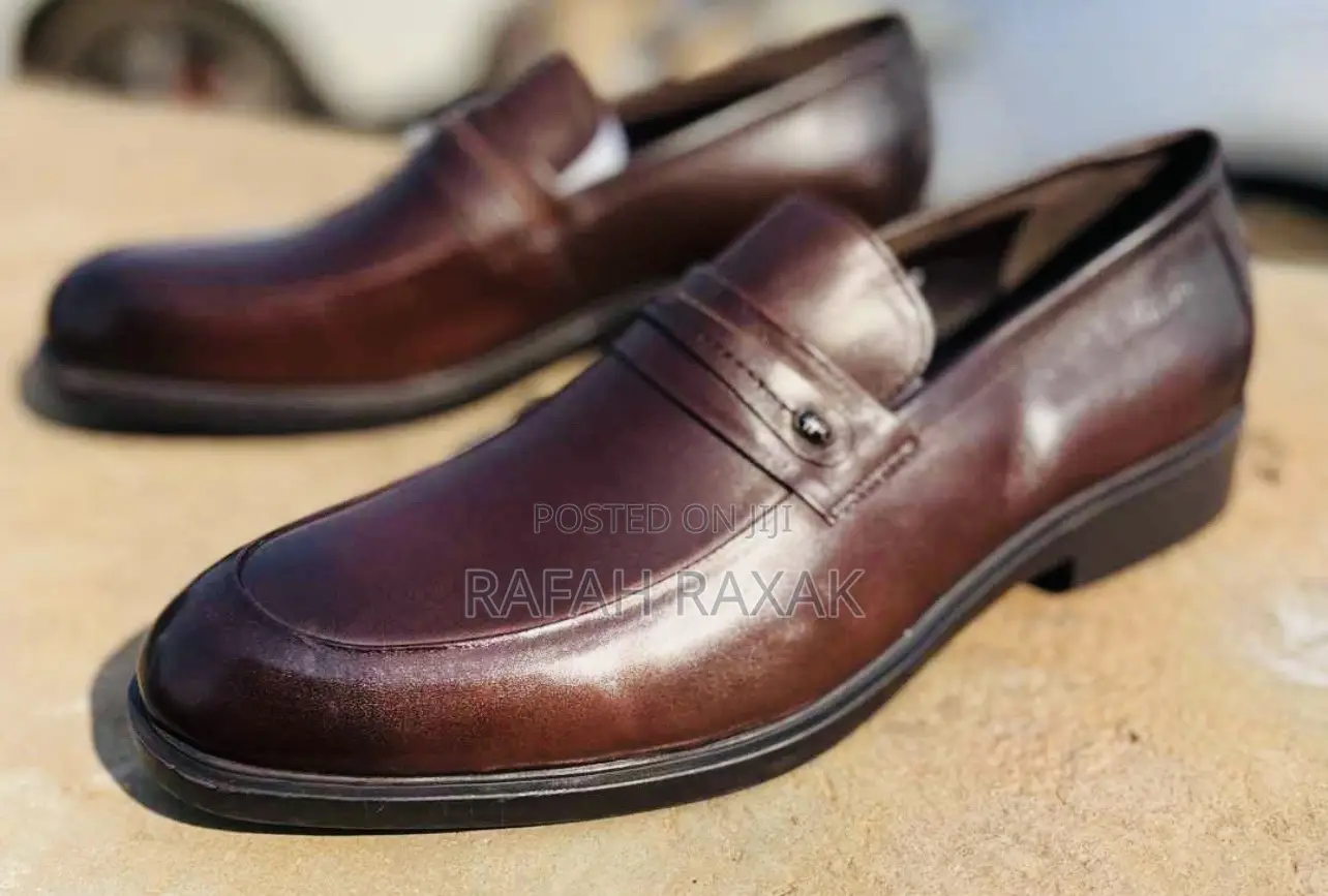 Original Dark Tan Clarks Formal Gentle Shoes
