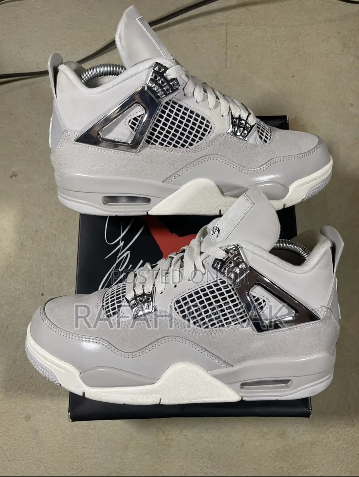 Original Grey Air Jordan 4 Retro “Frozen Moments” Sneaker