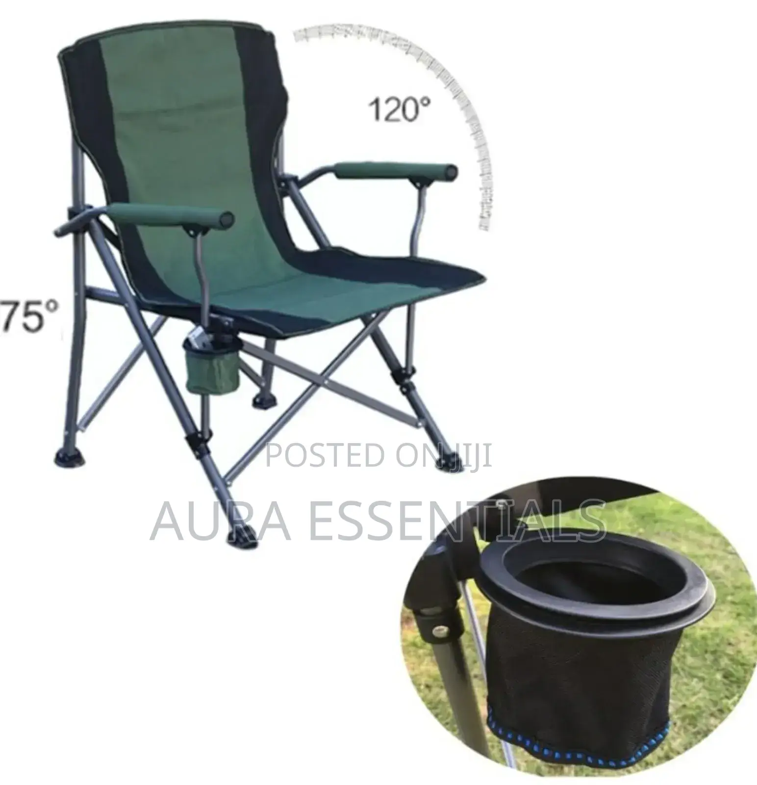 Armchair Durable Steel Frame Camping Chair