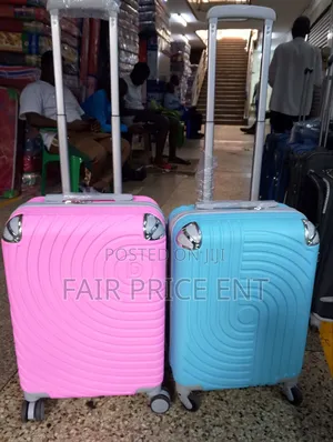 Original Rubber Plastic Suitcases.Small.( Pink)