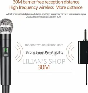 Wireless Microphone With LED Display