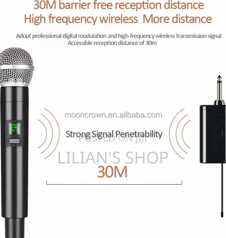 Wireless Microphone With LED Display