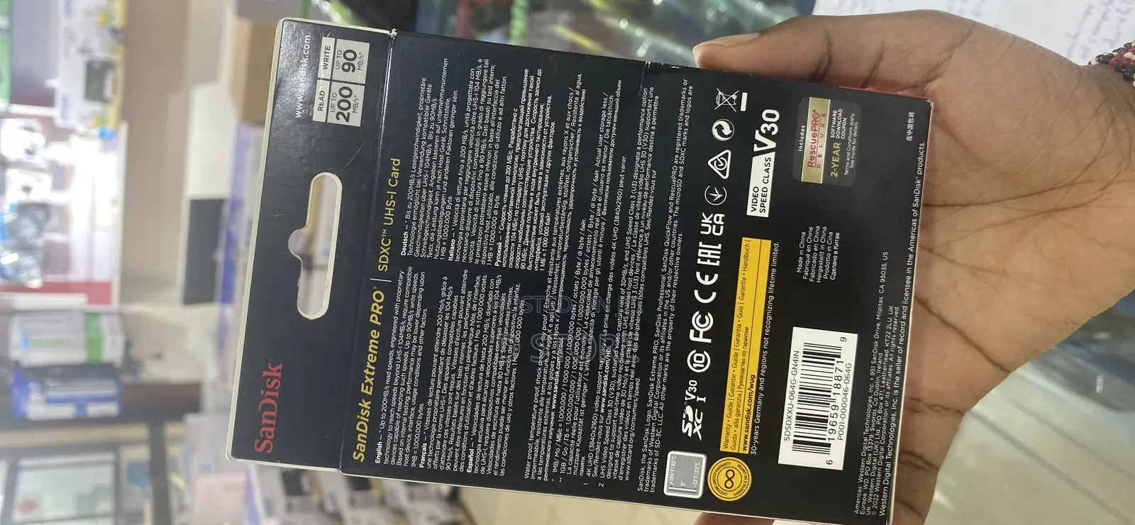 64GB Extreme Pro San Disk Memory Card