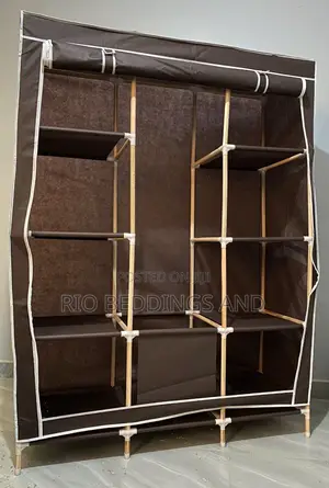 Wooden Wardrobe With Three Columns