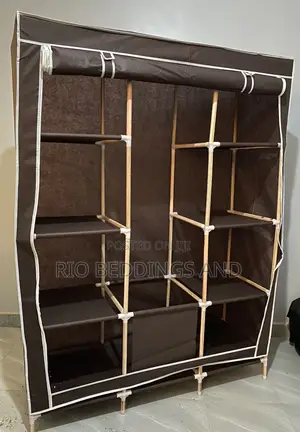 Wooden Wardrobe With Three Columns
