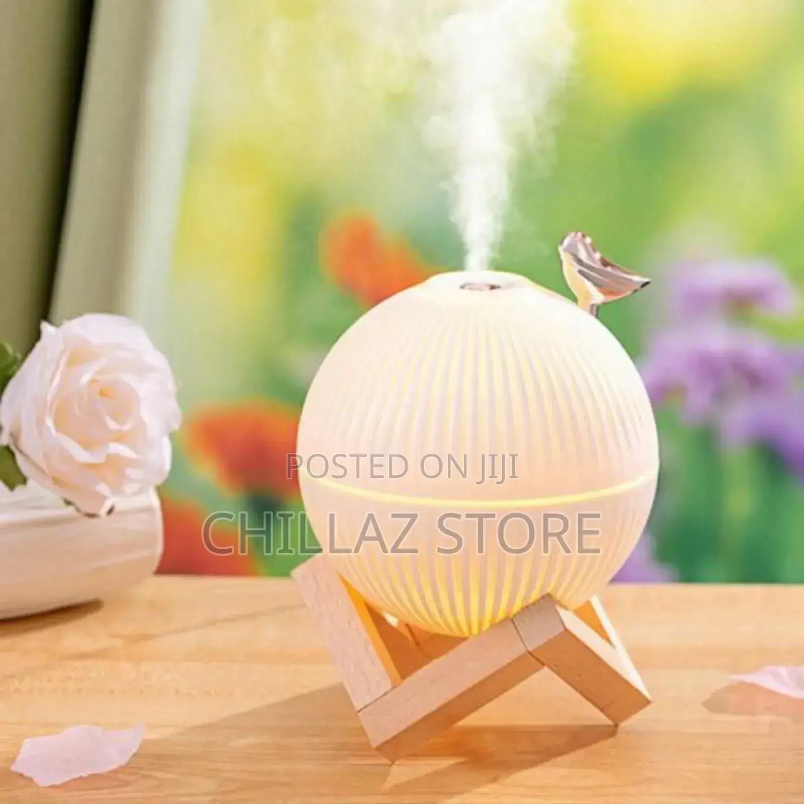 Rechargeable Humidifier With Wooden Stand