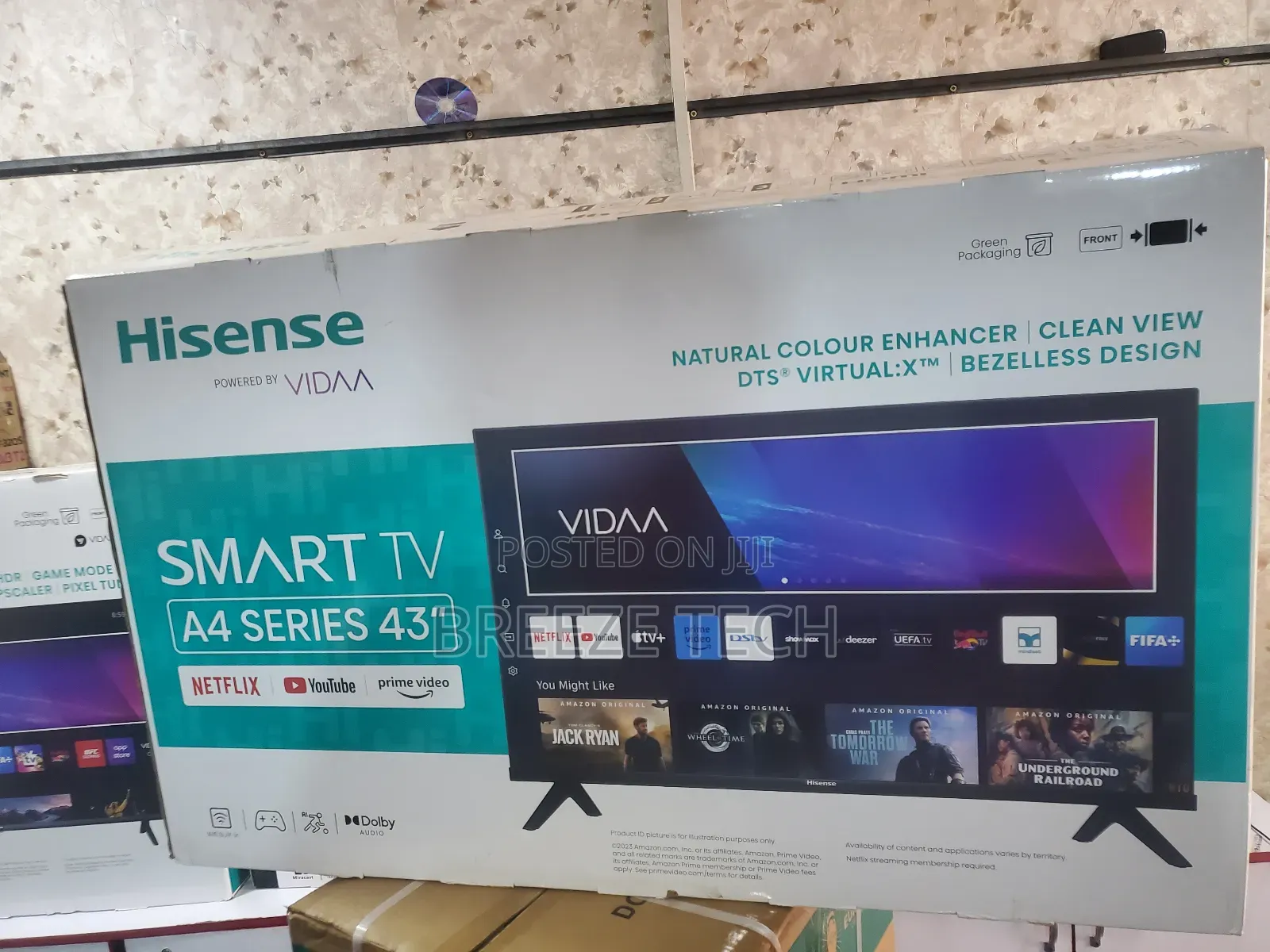 Hisense Smart Vidaa 43"Inch Flat Screen Tv