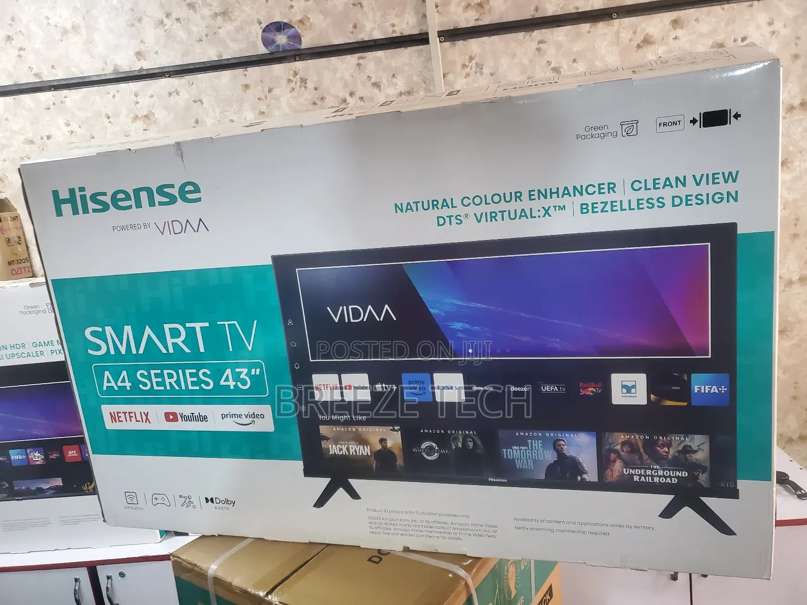 Hisense Smart Vidaa 43"Inch Flat Screen Tv