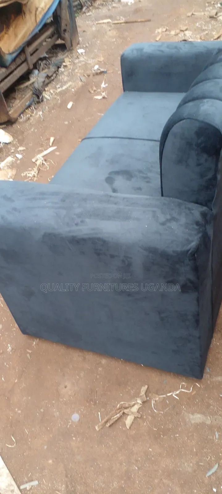 2 Sitter Sofa Seat in Black Colour Readily Available