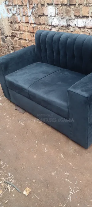 2 Sitter Sofa Seat in Black Colour Readily Available