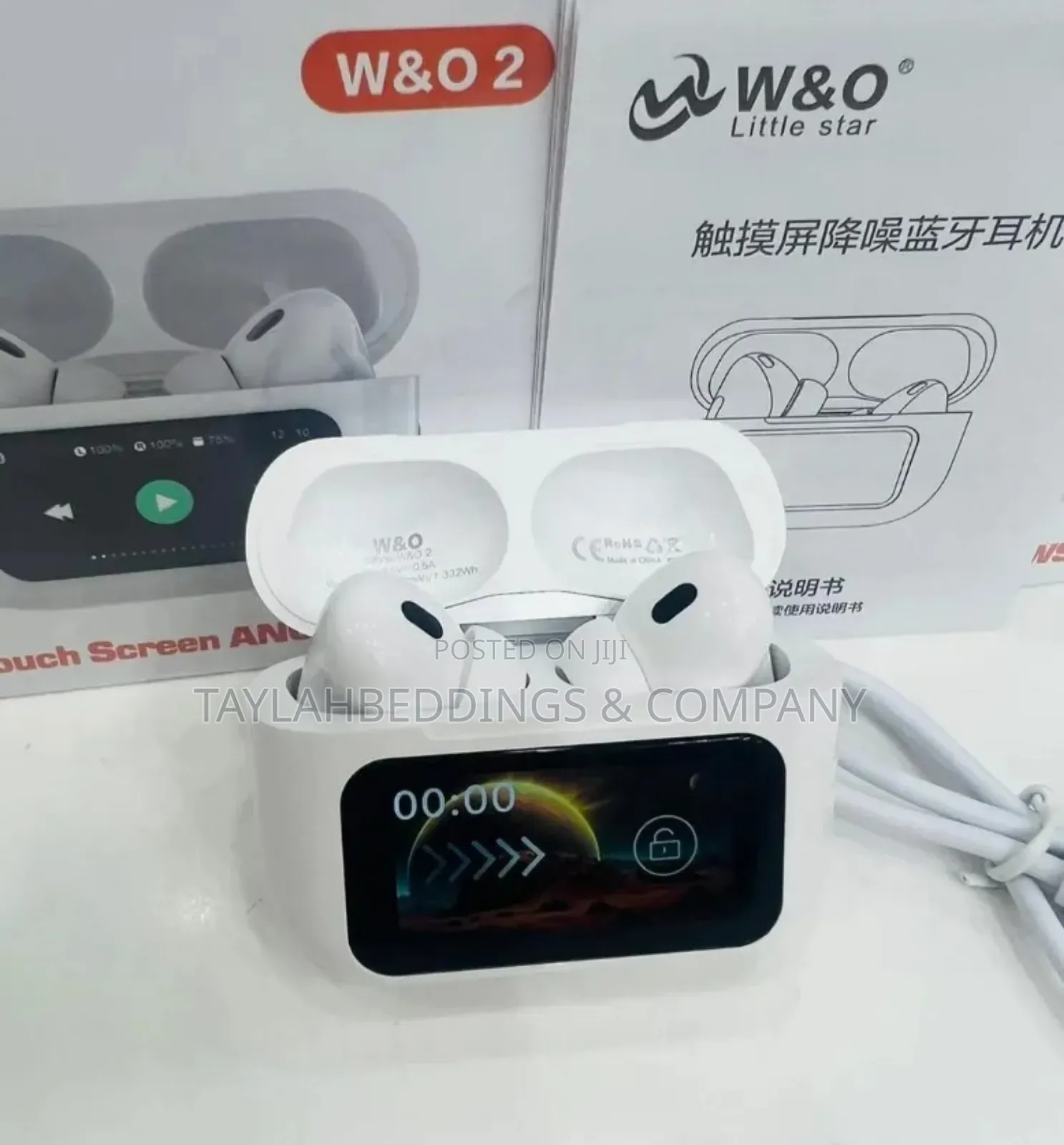 Touch Screen Display Airpods - White