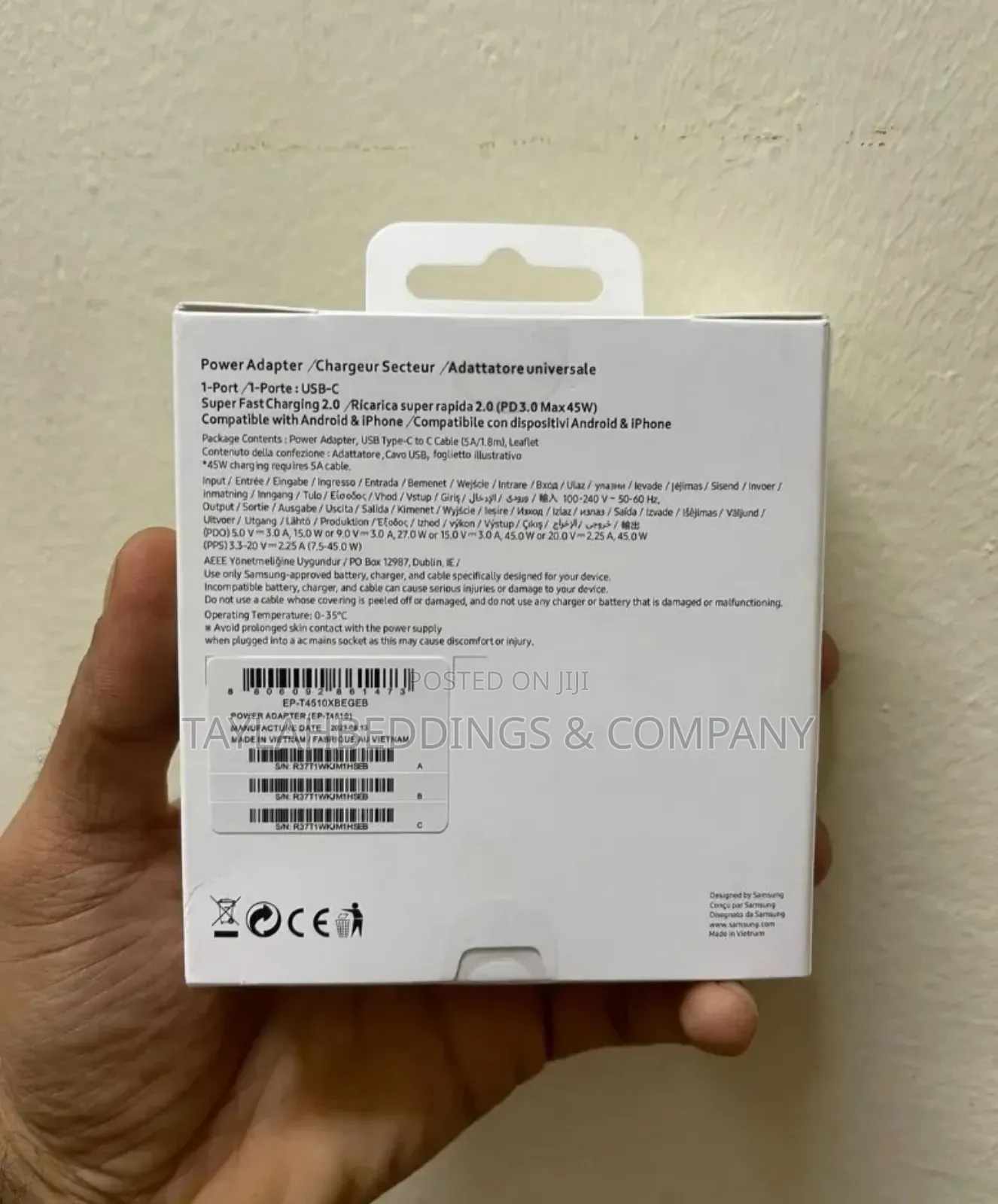 Samsung 45W PD Adapter With USB-C Cable