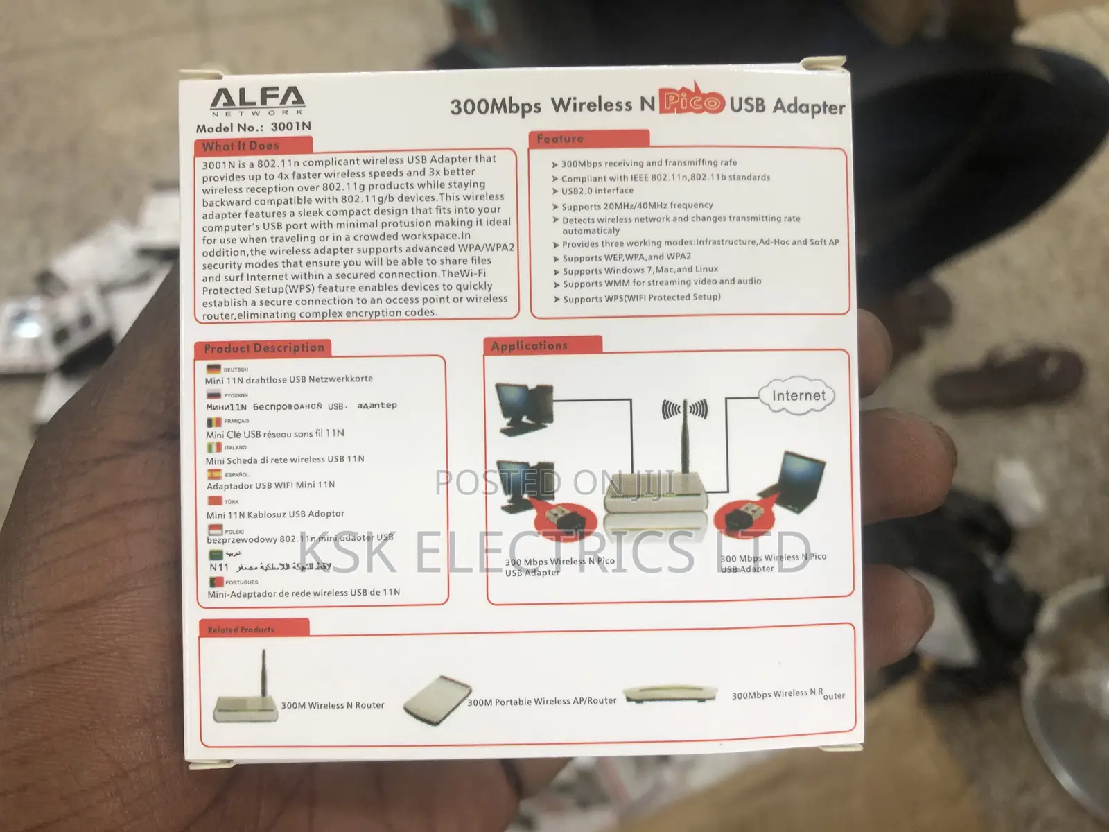300mbps Wireless N Pic Usb Adapter