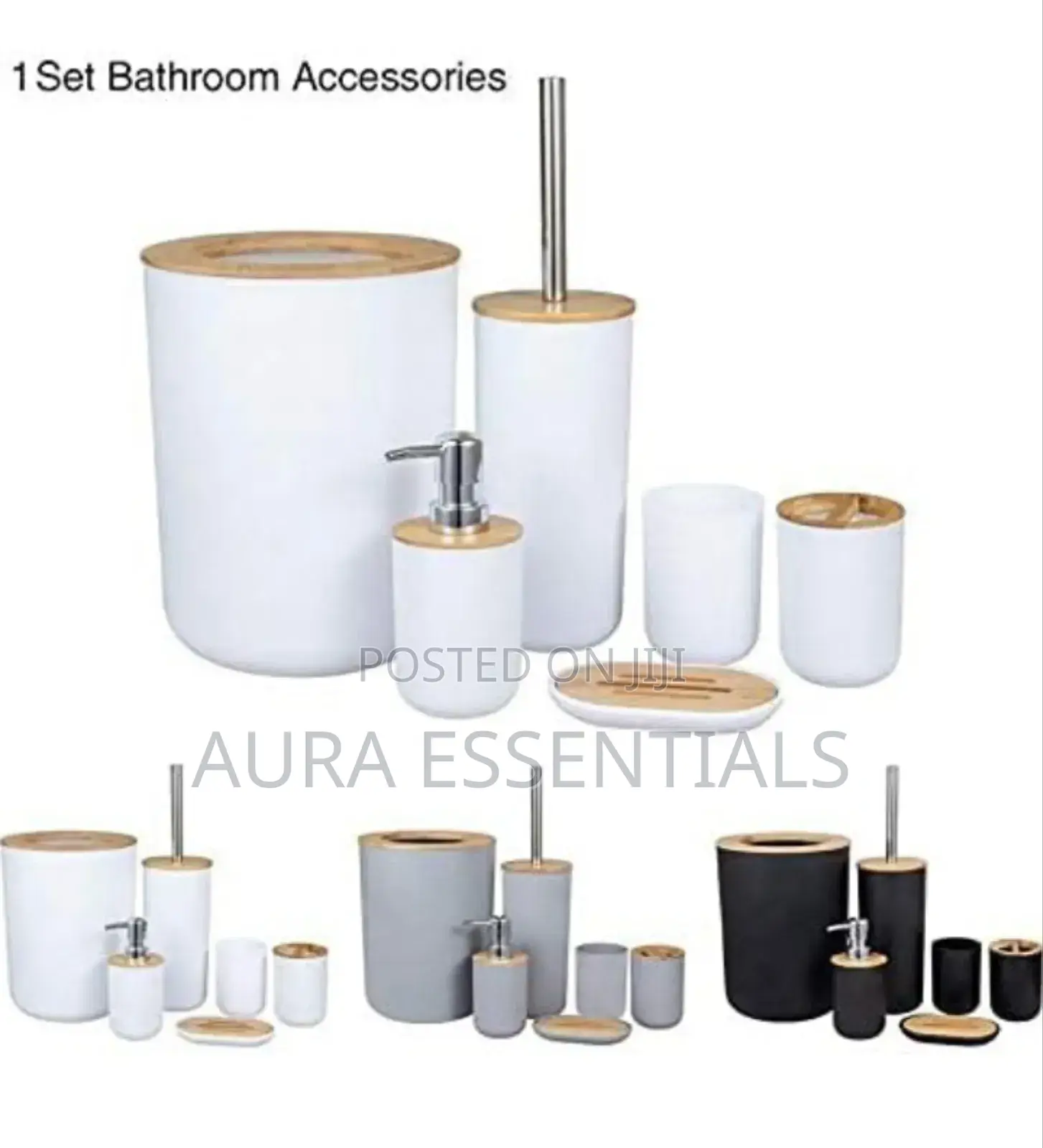 Ceramic Bathroom Accessories Set