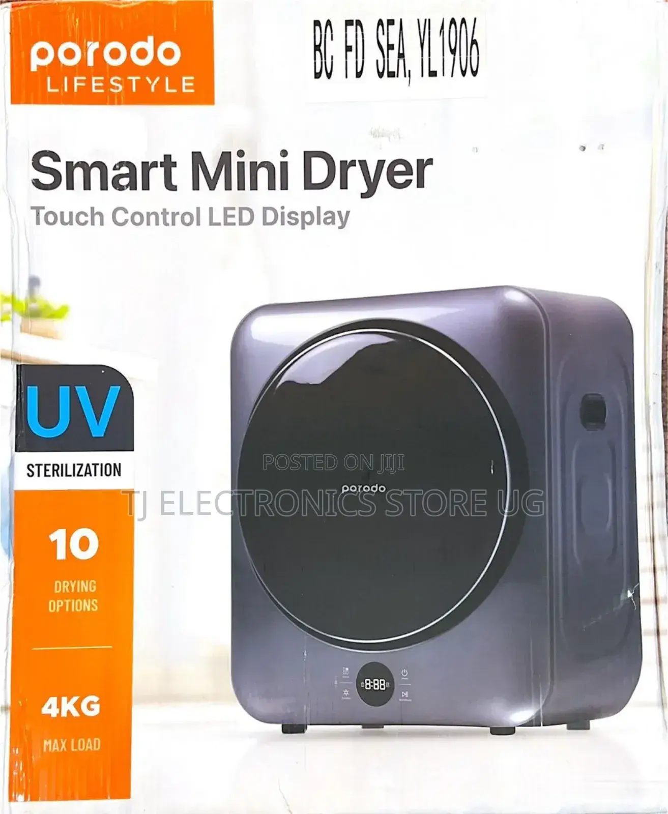 Porodo 4kg Smart Mini Laundry Dryer
