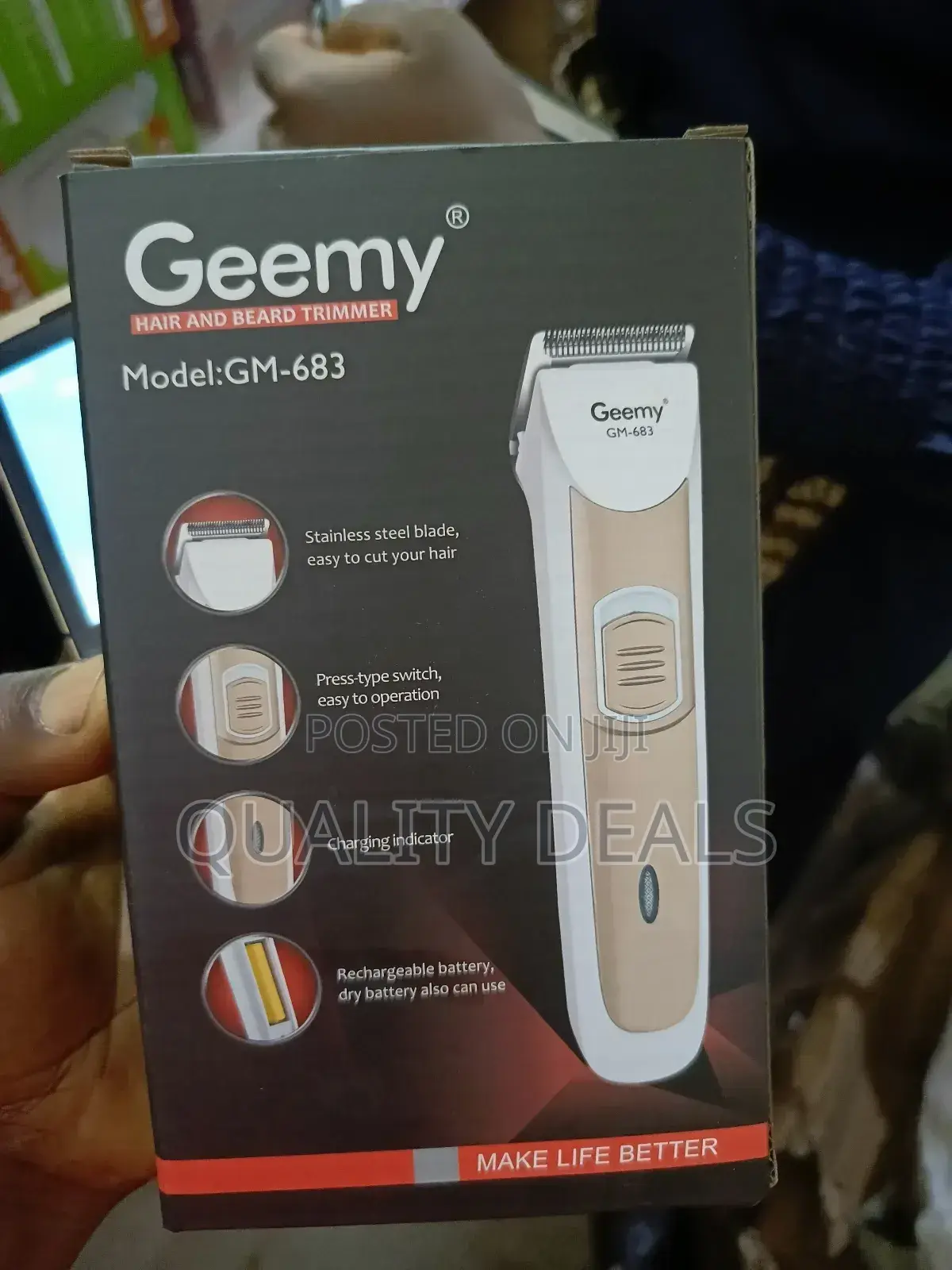 Geemy Portable Rechargeable Trimmer