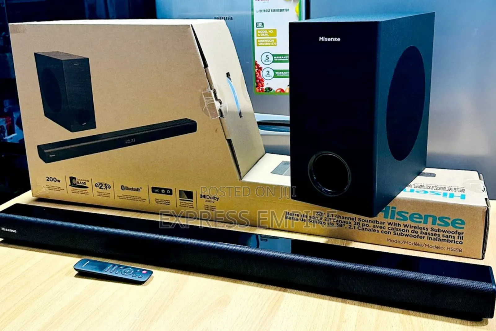 Hisense Hs218 2.1 Ch Soundbar