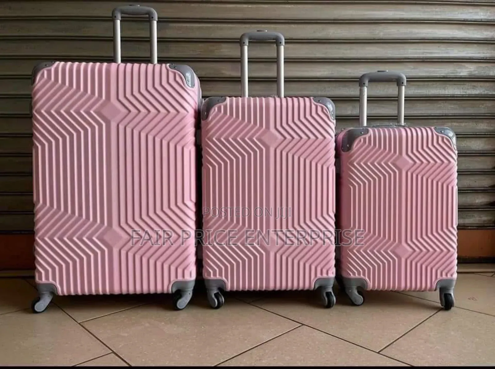 Original Plastic Suitcases in Full Set