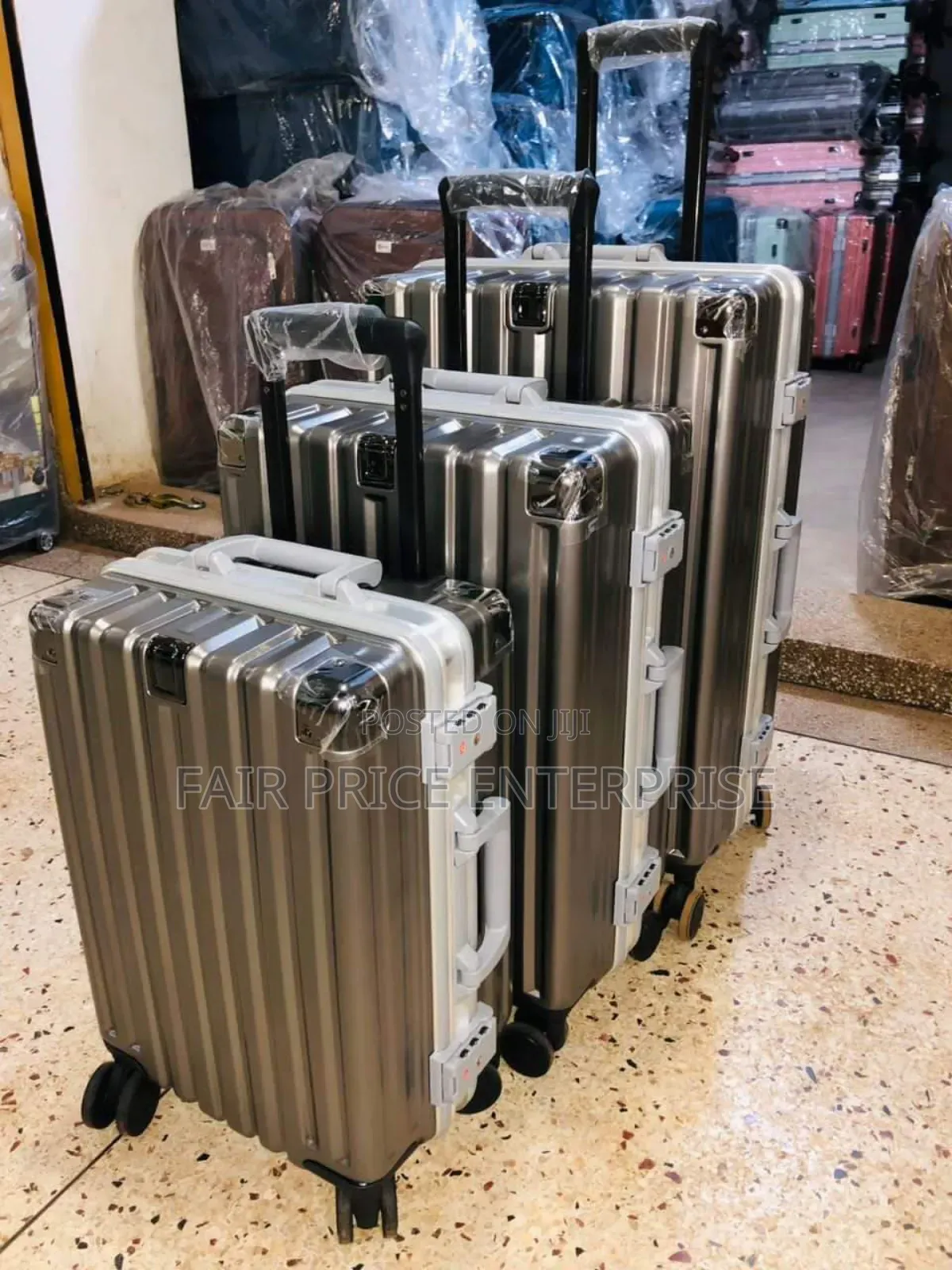 VIP Plastic Suitcases In Full Set