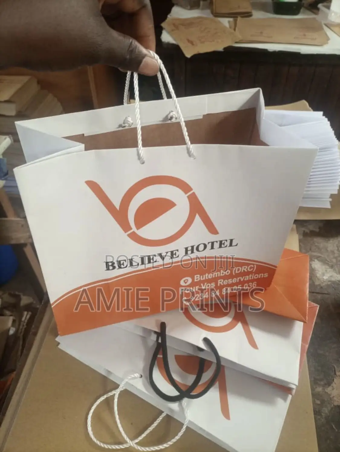 Hotel Paper Bags