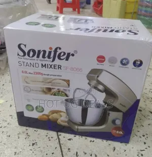 Sonifer 8L Electric Whisk Dough Hook Stand MIXER- Multi-Co