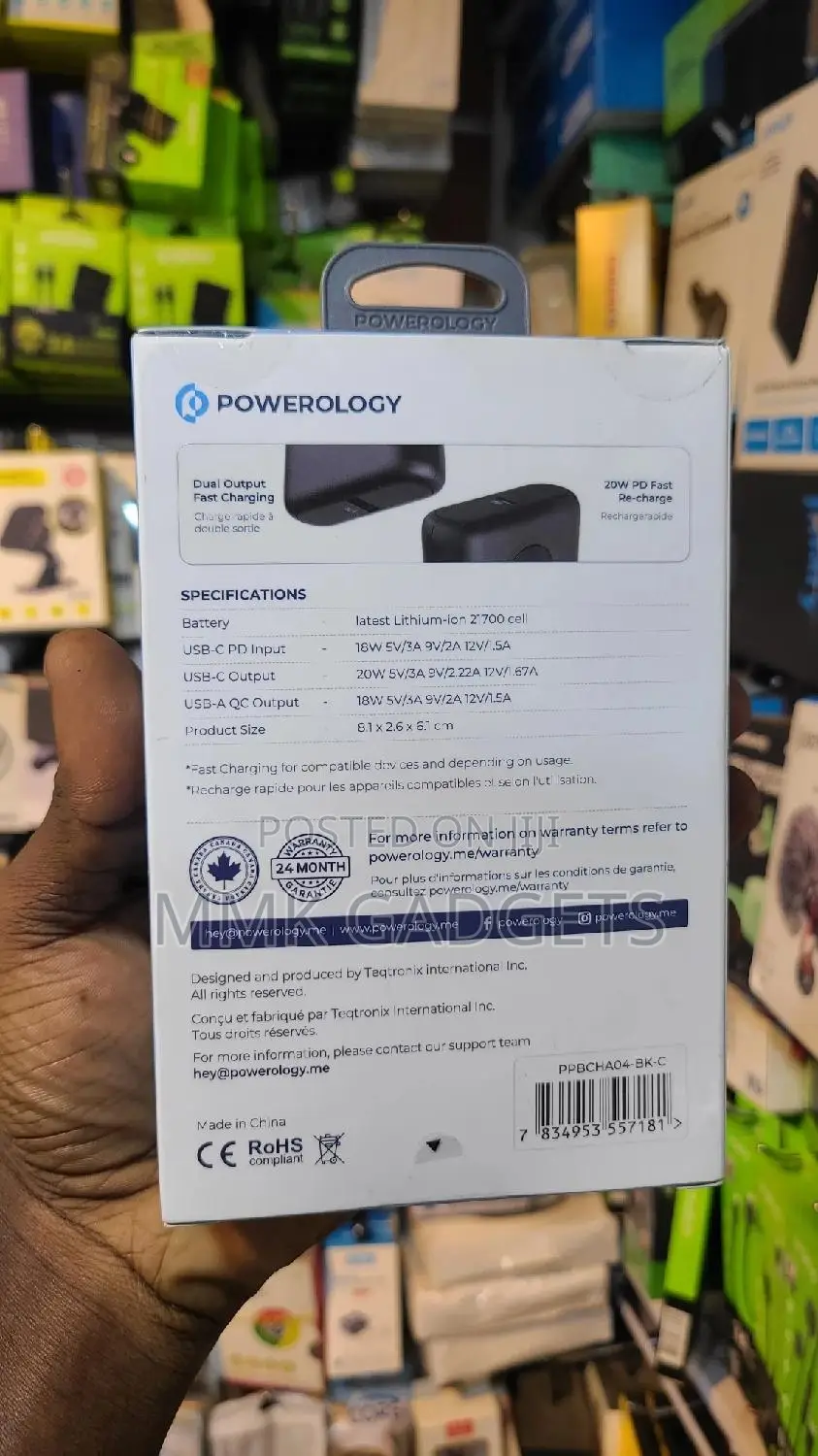 Powerology Ultra Compact PD Powerbank