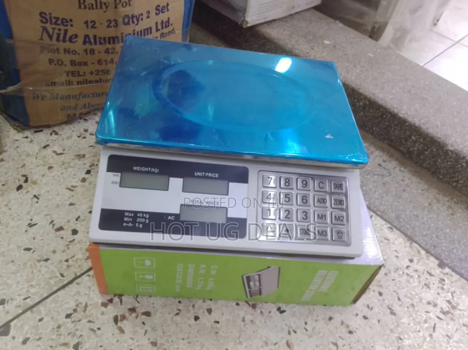 Electronic Scale With Battery, Up To 40 Kg With A Calculator